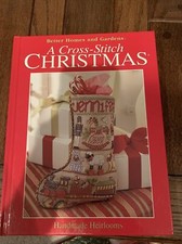 Better Homes And Gardens A Cross Stitch Christmas Hardcover Pattern Book. 2002