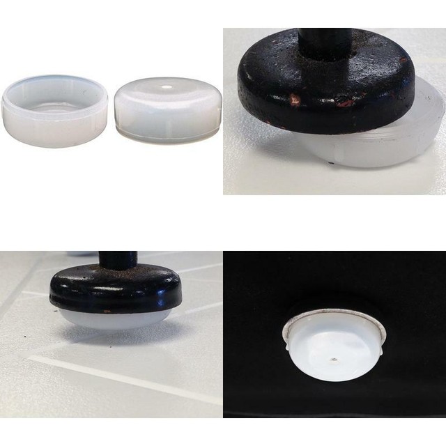 Pack Of 25 Wrought Iron Chair Leg Cap Glides For Patio Furniture Feet 1