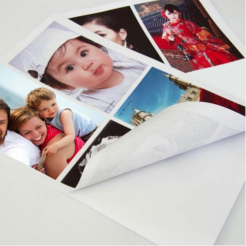 100pcs A4 135 GSM/150 GSM Glossy Photo Paper Sticker Self Adhesive Inkjet Print - Picture 8 of 14