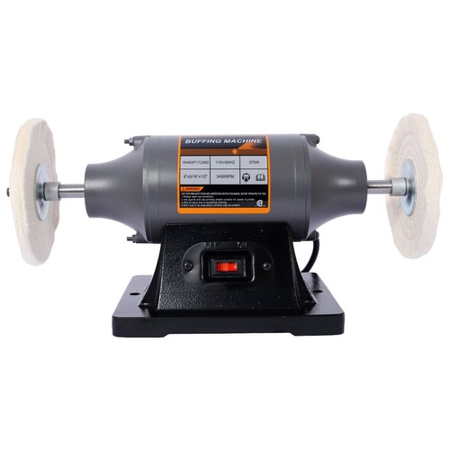6" Electric Benchtop Polisher 370W 1/2HP Buffer Grinder Benchtop Buffing Machine - Picture 7 of 15