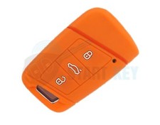 Schlüssel Silikon Hülle Cover für VW Passat B8 Arteon SKODA Superb 3 III Orange