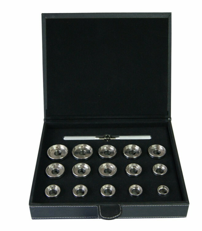 15pcs Stainless Steel Watch Case Opening Dies watch opener watch repair tool