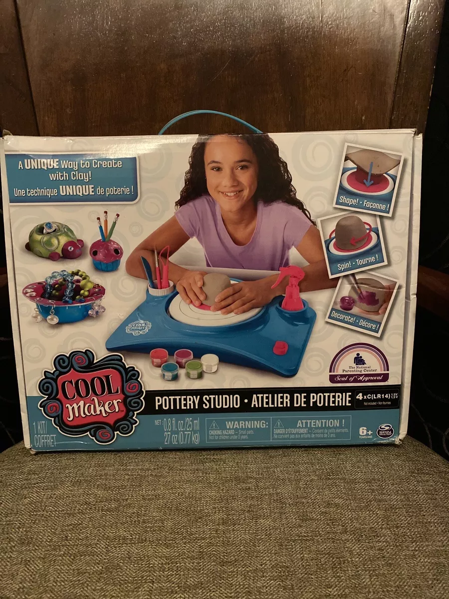 Cool Maker Pottery Studio Clay Pottery Wheel Craft Kit for Kids Aged 6 and Up
