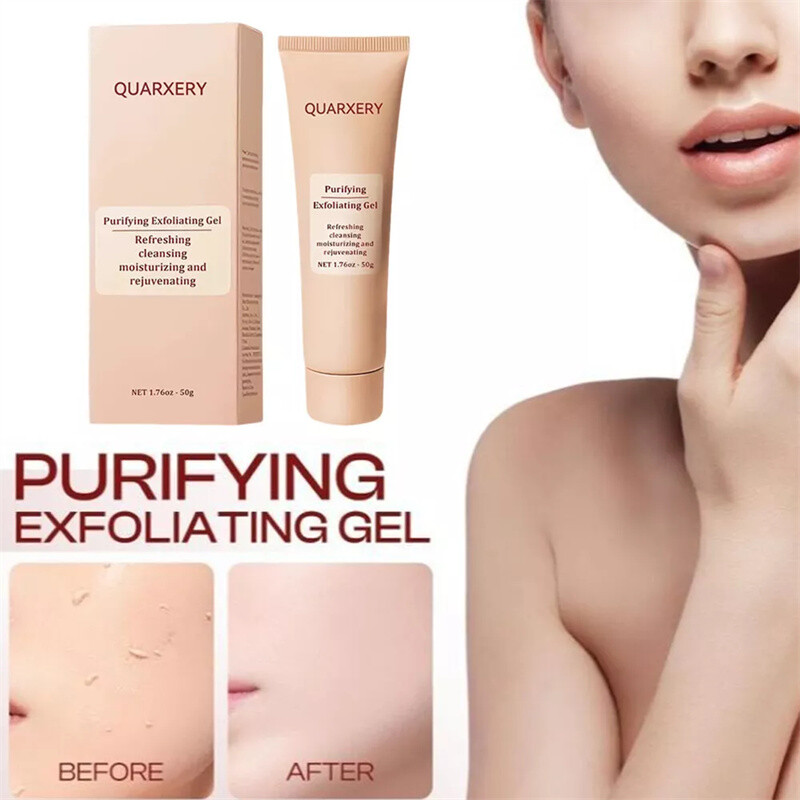 Quarxery Purifying Exfoliating Gel & Cream Duo for Face and Body