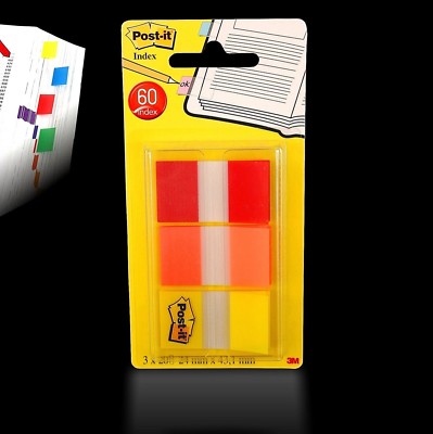 3M - Post-it  Index Haftstreifen - Haftmarker - Z-Marker 3 x 20 im Spender - NEU