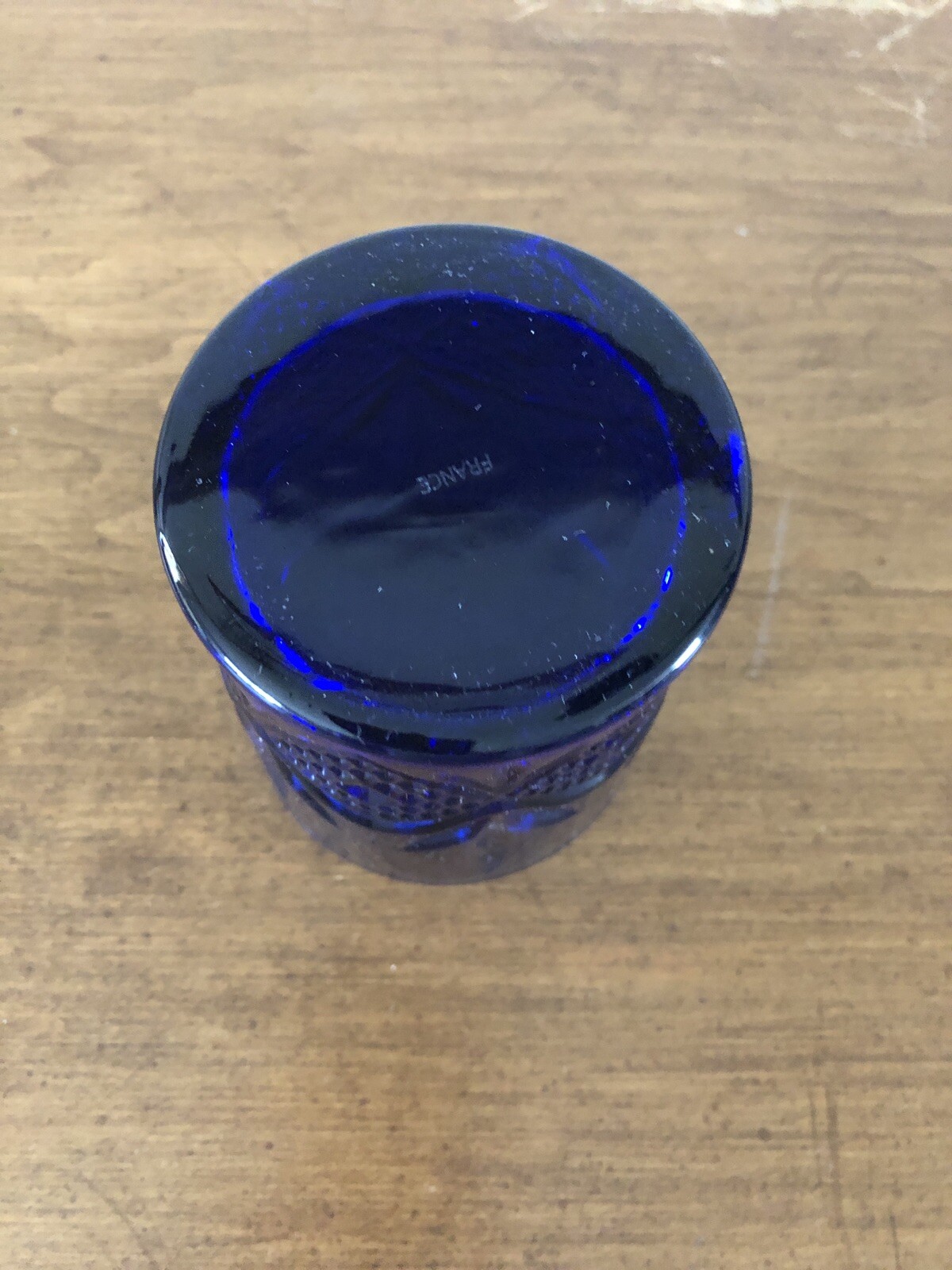 Avon Royal Sapphire Cobalt Blue Glass 3.5" h. Candle Holder - Hard to Find EUC!