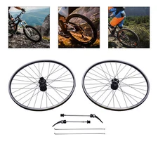 29"Mountain Bike Wheelset Black Disc Brake MTB Front/Rear Wheelset Alu Alloy Rim