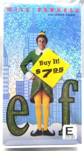 Elf (VHS, 2004) New Line Home Entertainment Will Ferrell James Caan NOWY ZAPIECZĘTOWANY - Zdjęcie 1 z 6