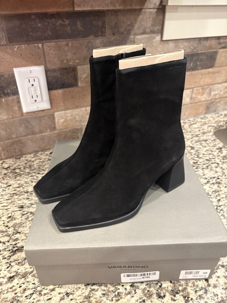 Vagabond Shoemakers Black Hedda Suede Bootie Size EU 36 US
