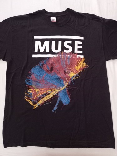 T Shirt nera Maglietta Muse TG.L FRUIT OF THE LOOM 2 | eBay