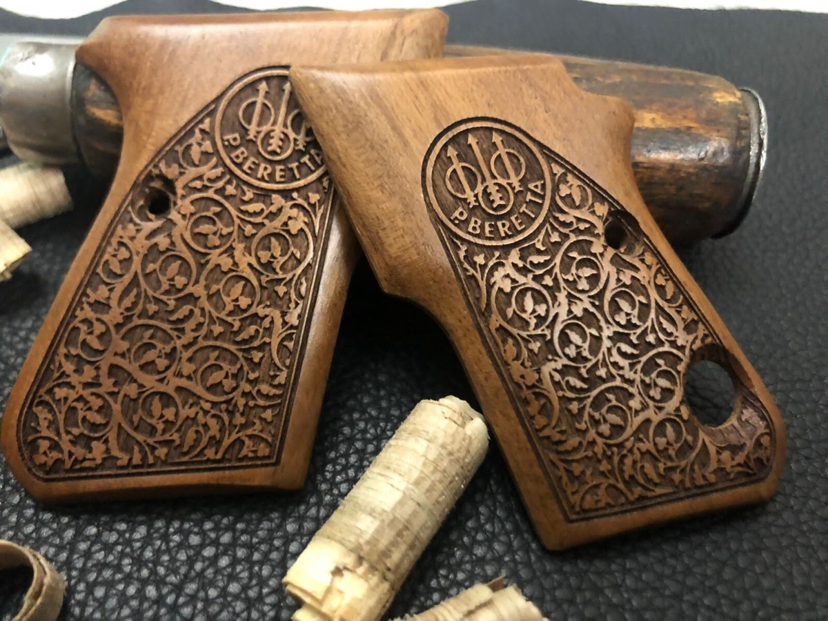 Beretta 950 Jetfire Walnut Wood Grips with Safety Cut. Fits