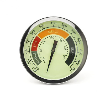 3 1/8  Accurate Luminous BBQ Thermometer Gauge for Oklahoma Joe S Smokers 369552