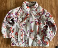 Toddler 2T COLUMBIA Floral Fleece Full Zip Jacket