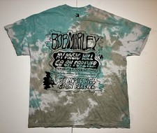 Sz M Zion Rootswear Bob Marley Tie Dye Shirt My Music Will Go on Forever Quote