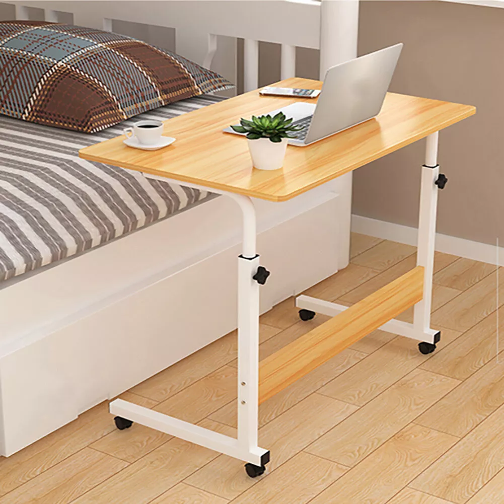 Adjustable Portable Laptop Table Trolley Sofa Bed Side End Tray Notebook Desk