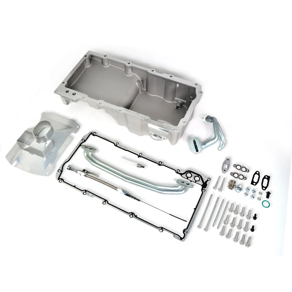 Front Wet Sump Retro Engine Oil Pan Kit 81076 For Chevy LS1 LS2 LS3 LSX 4.8-6.2L - Image 4 of 4