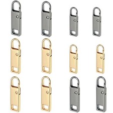 Zipper Pull Upgraded 12Pcs Detachable Zipper Pull Tabs for Luggage Jackets Cl...