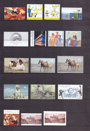 Germany 2007 complete yearset with sheets with self adhesive MNH Mi 2578-2636 - Picture 4 of 5