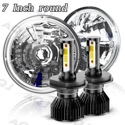 7'' Inch Round LED Headlights For Datsun 240z 260z 280z 280zx 1600 180B 520 620