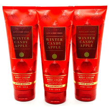3 Bath Body Works Winter Candy Apple Body Ultimate Hydration Body Cream 8 oz