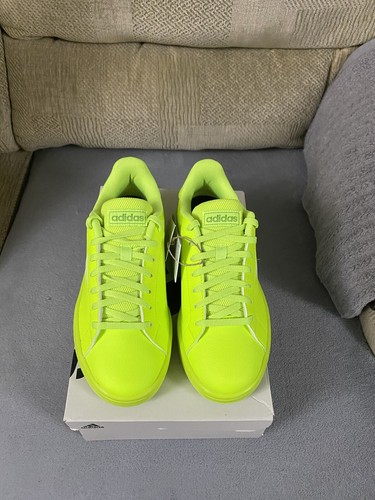 Adidas Urban Court Neon Green Trainers Shoes BNIB Size 3.5uk Women’s IF4093 - Picture 6 of 19