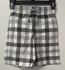 Gymboree Shorts Plaid Elastic Waist Boys Size 6 EUC