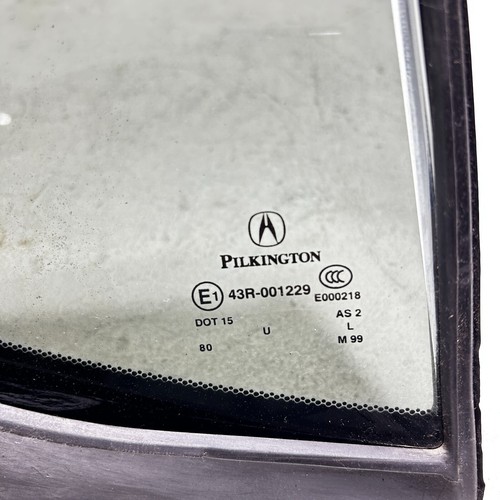 Rear Right Passenger Side Quarter Fixed Window Glass Acura TLX 2015-2020 OEM - Picture 8 of 14