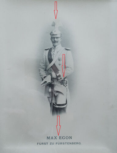 Bild Max Eugon Fürst zu Fürstenberg in der Uniform des Garde du Corps um 1890 - Bild 2 von 3