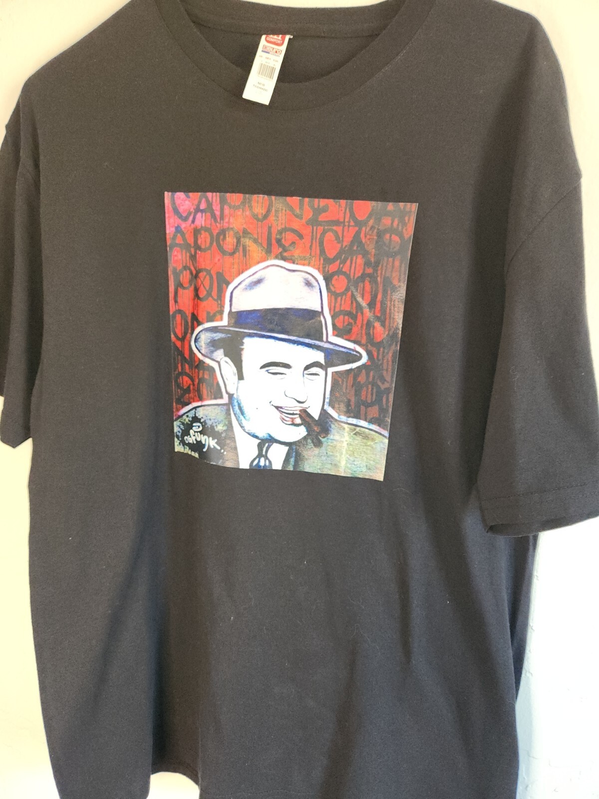 Al Capone Graphic T-Shirt Black Size Large The Godfather | eBay