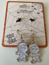 Mummy Vampire Bats Horror Earrings Halloween New Scary