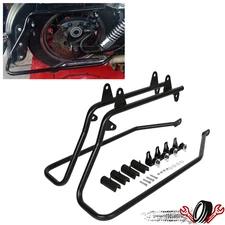 Saddlebag Saddle bag Conversion Bracket w/ Hardware For Harley Softail Fatboy