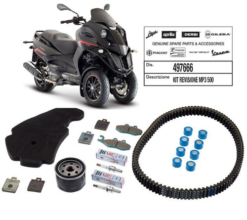 Pack Révision Complet Gilera VX 125 Runner 4T (2001-2012) - Courroie, Filtre, Bougie, Huile - Neuf