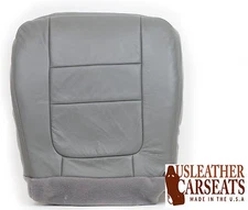 2001 Ford F250 F350 Lariat Passenger Bottom Replacement Leather Seat Cover Gray