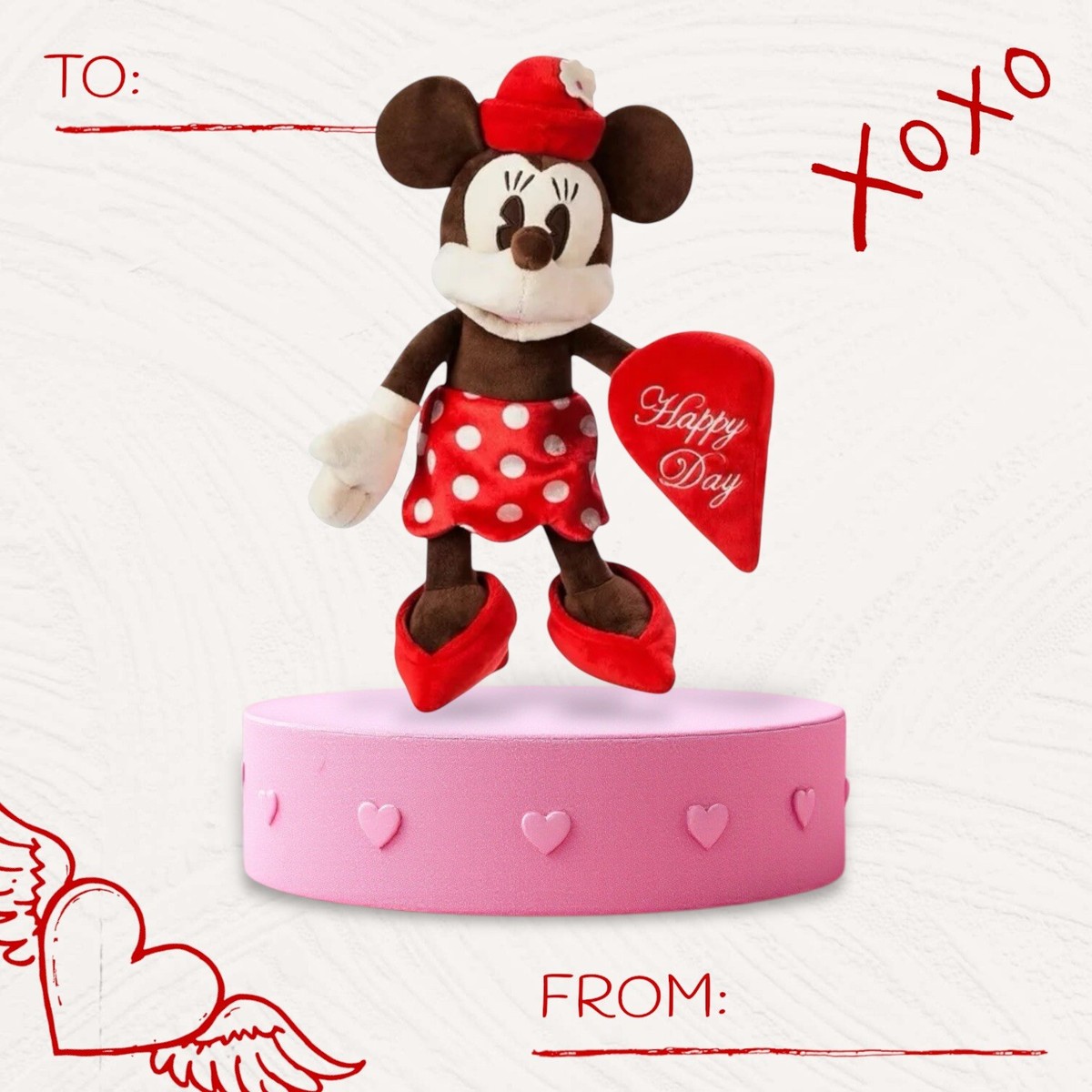 Disney Valentine's Day 2022 Minnie Mouse Plush Magnetic Heart 15