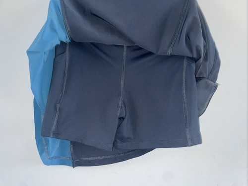 Athleta Fairway Pleated Skort Size XS Blue Gray Tennis Pickleball Golf - Foto 6 di 6