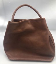 I Medici Firenze Shoulder Bag Hobo Crossbody Cognac Brown Leather Made In Italy