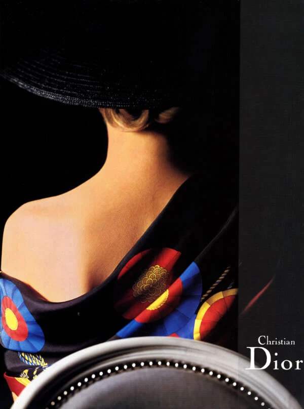 1989 Dior scarf scarves 1 page MAGAZINE AD