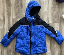 Protection System Hooded Jacket Blue&Black Youth Boys Size 10/12