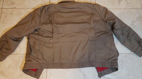 American Field & Stream hunting jacket vtg canvas barn coat RED interior thermal - 第 8/19 張圖片