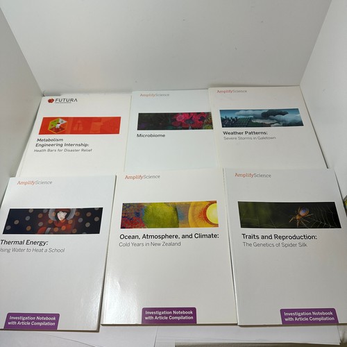 Amplify science lot of 6 science work books set lot ebay
