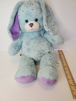 BUILD A BEAR BLUE BUNNY RABBIT SPARKLE SNOWFLAKE STUFFED ANIMAL PLUSH TOY BABW BUILD A BEAR BLUE BUNNY RABBIT SPARKLE SNOWFLAKE STUFFED ANIMAL PLUSH TOY BABW