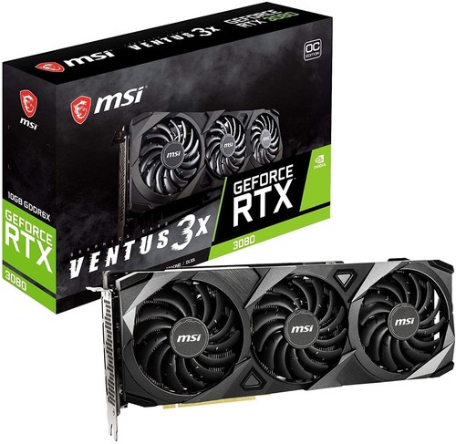 MSI GeForce RTX 3080VENTUS 3X 10G OC Graphics Board VD7358 - Picture 1 of 5