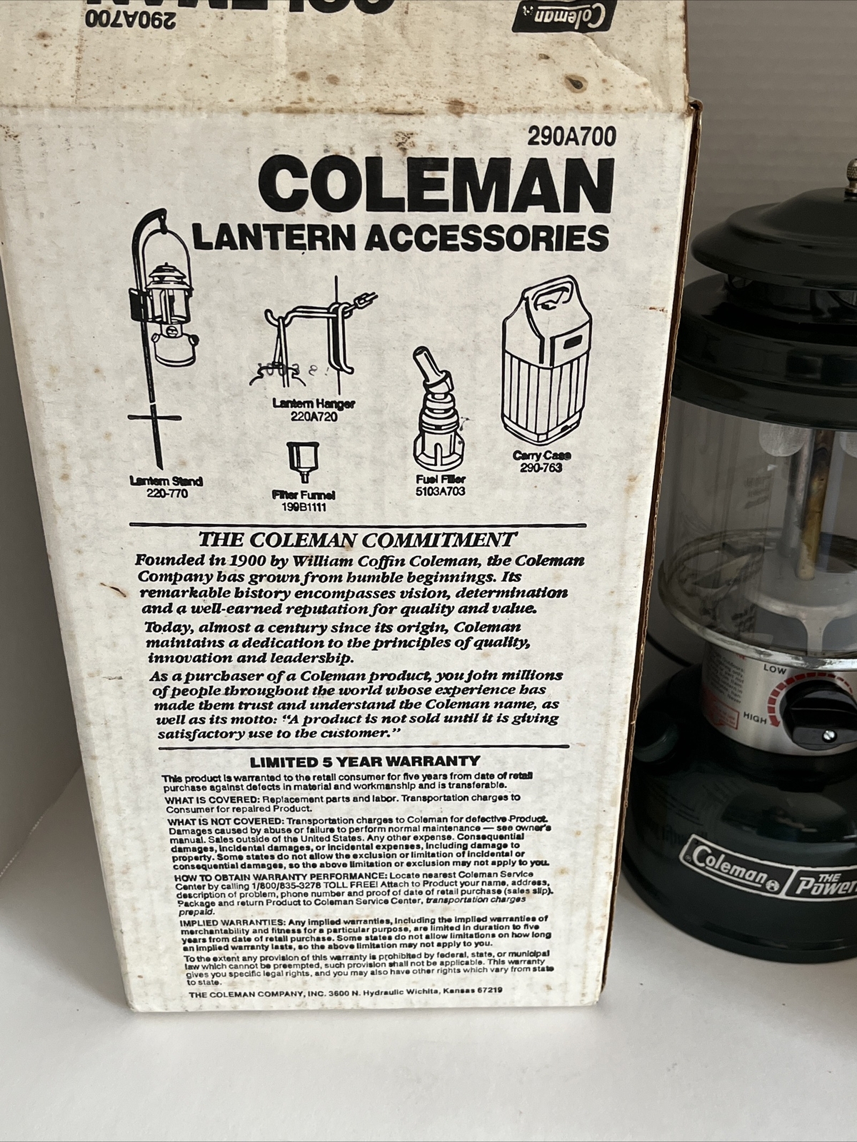 COLEMAN POWERHOUSE 8-88 MODEL 290A700 COLEMAN LANTERN Super Clean