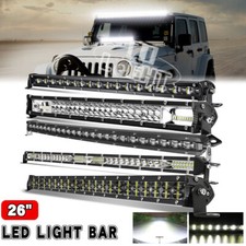26inch 900w Led Light Bar Slim Spot Flood Fog Lamp Utv Truck Suv Boat 22 24