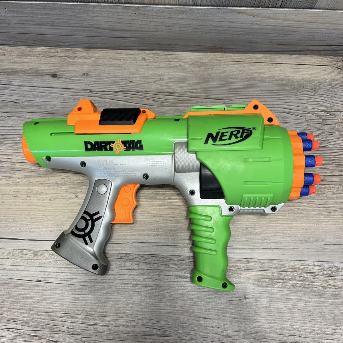 Nerf Dart Tag Gun- Green Hyper Fire tested and working