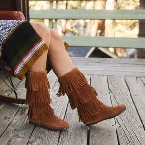 fringe boots cheap