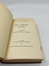 All Night Long Novel of Guerrila Warfare in Russia Book Erskine Caldwell 1942 