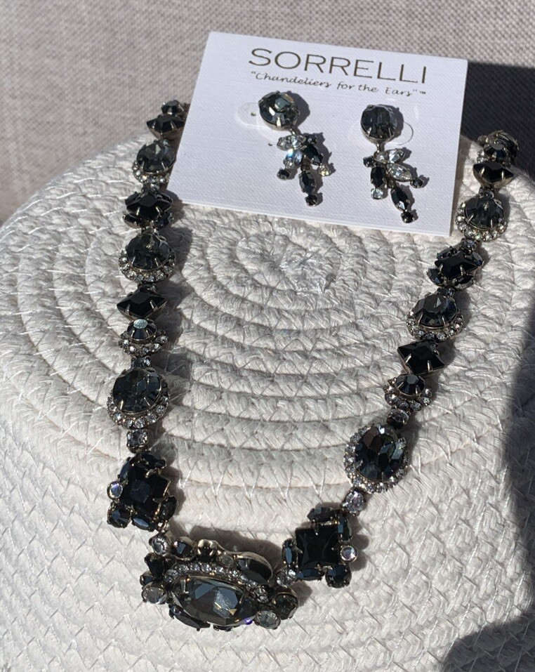 Sorrelli Retired Statement Midnight Moon Black And Clear