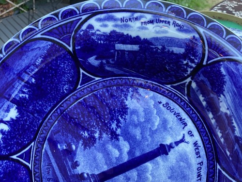 De colección. Antiguo Rowland & Marsellus Co. “Souvenir of West Point” Flow Blue Plate - Imagen 4 de 6