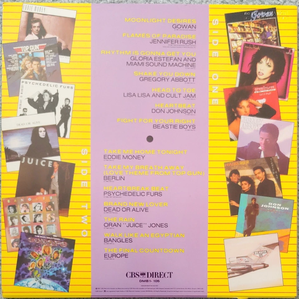 BRING ON THE HITS – VARIOUS LP 33 RPM VINYL (Bangles, Eddie Money, Don Johnson+) - Image 4 of 4
